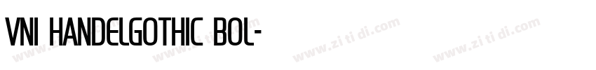 VNI HandelGothic Bol字体转换